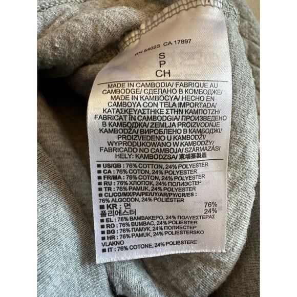 Banana Republic Cozy Quilted Gray Full Zip Lightweight Jacket Coat Women Small - Picture 4 of 8